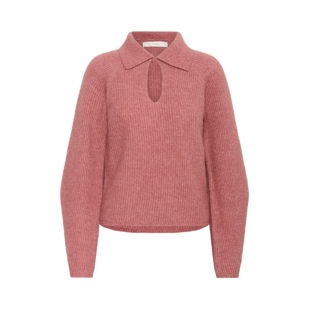 Inwear Women's Pink Round-Neck Knitwear, M, Sweatshirts & Hoodies