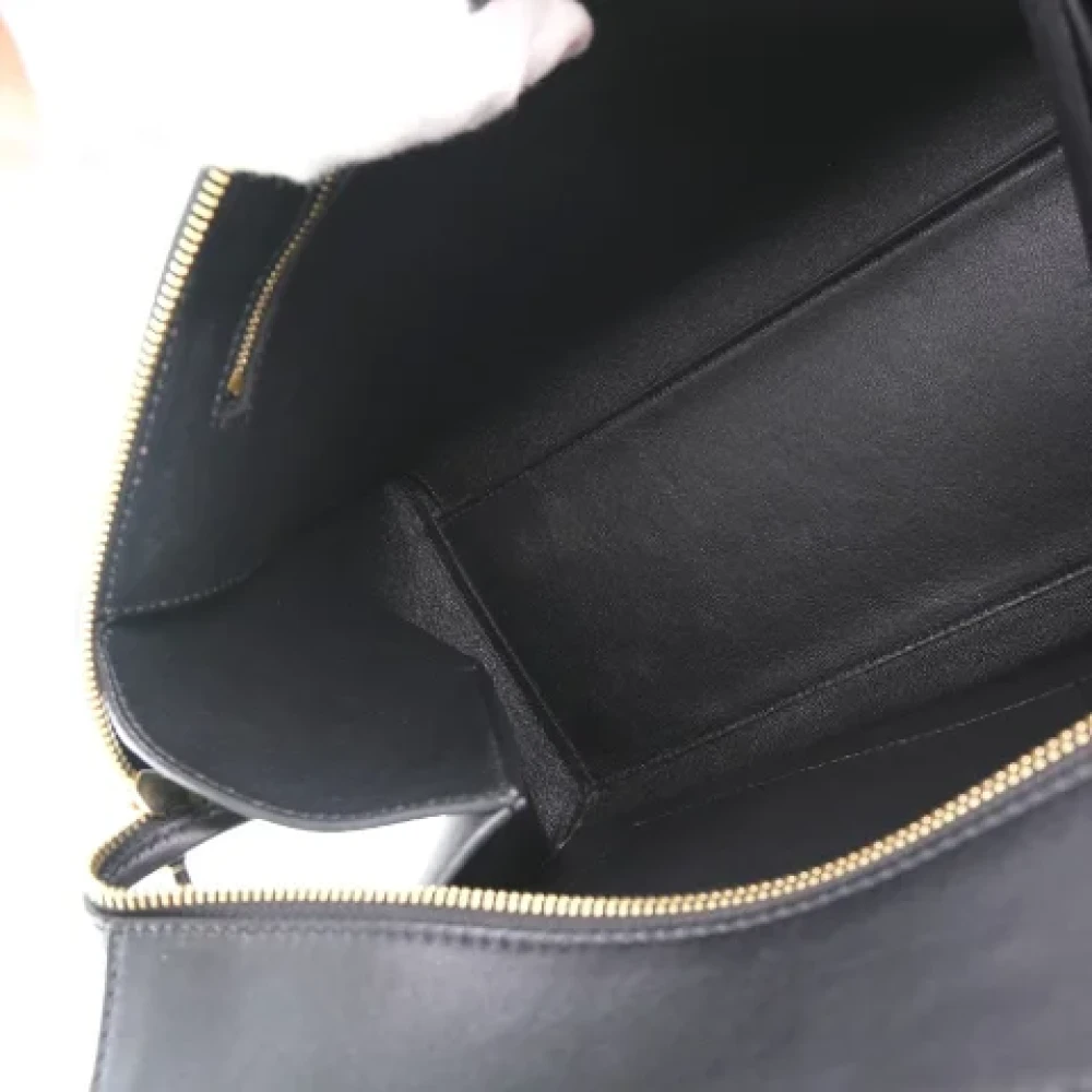Celine Vintage Pre-owned Leather handbags Beige Dames