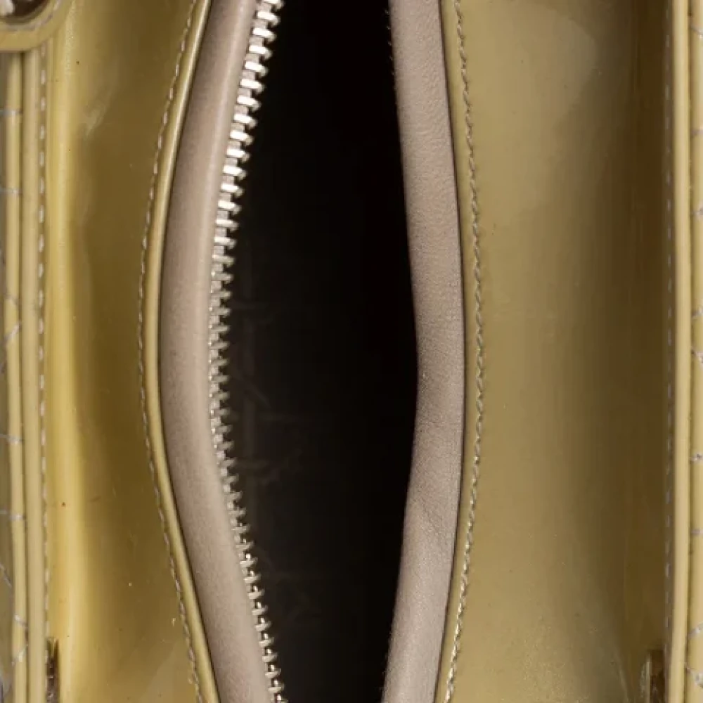Dior Vintage Pre-owned Leather dior-bags Beige Dames