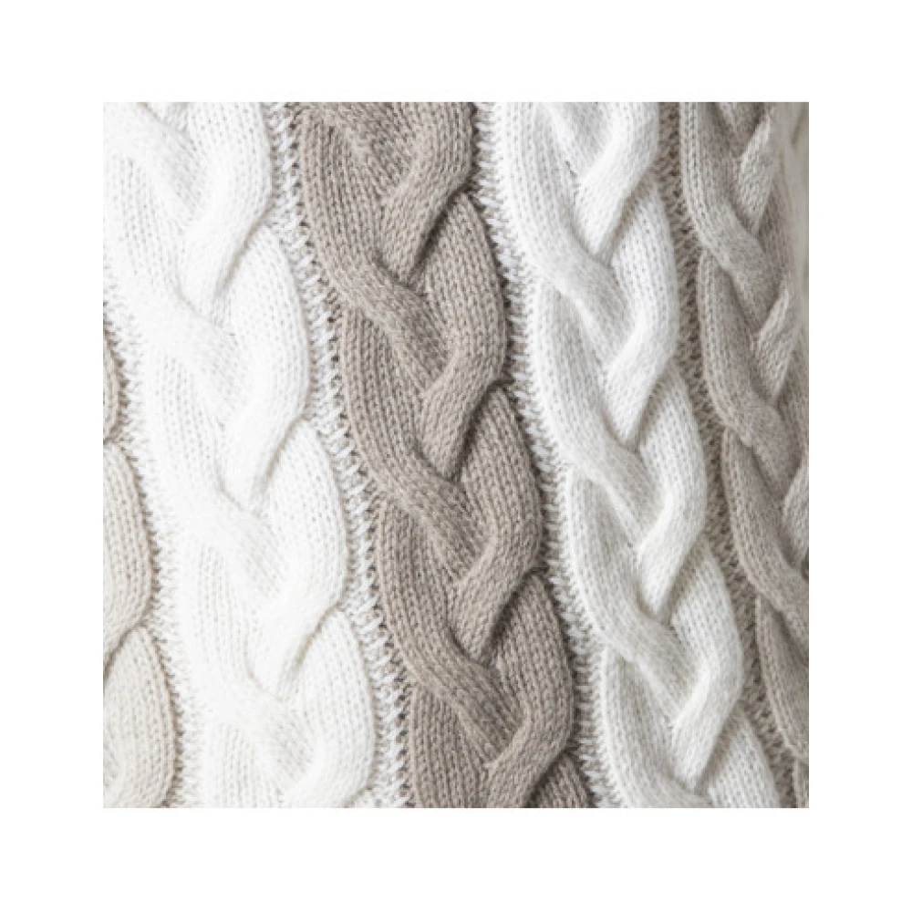 Gran Sasso Twisted Roll Neck Turtleneck White Heren