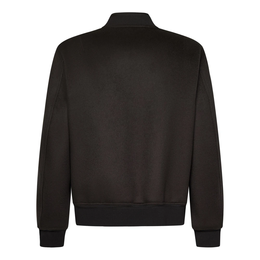 Brioni Wol Kasjmier Bomberjack Mahonie Brown Heren