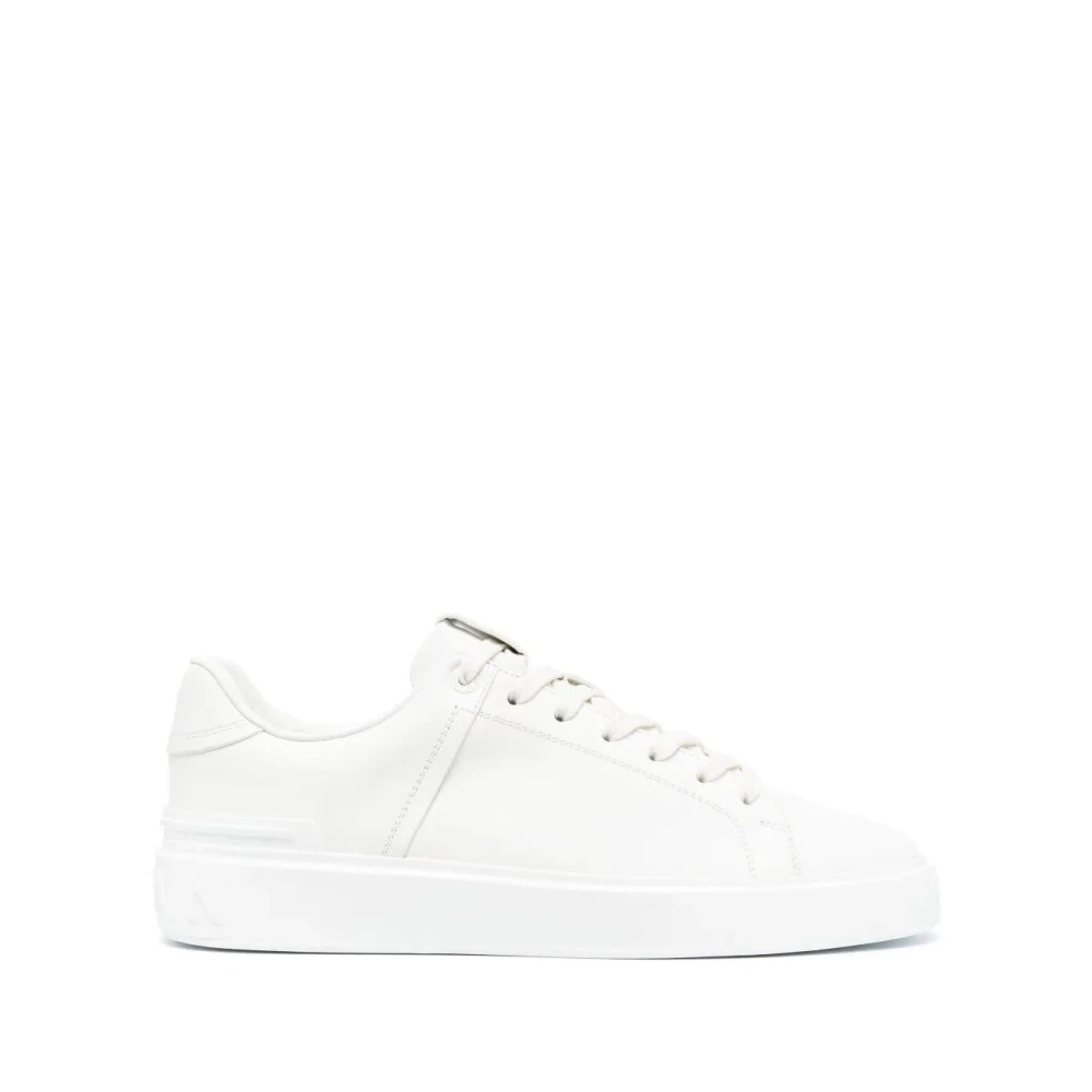 Balmain Men's White B-Court Trainers - Sneakers - 6 Uk - Shoes