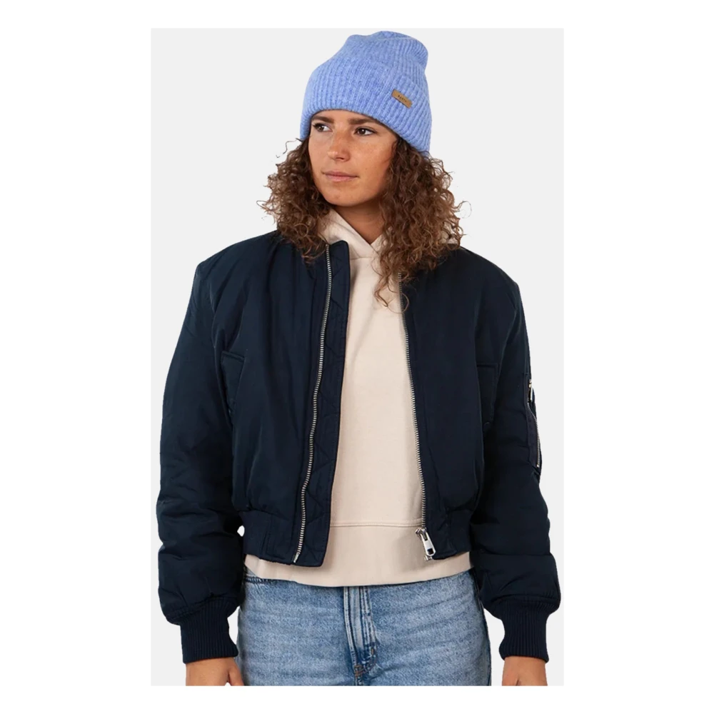 Barts Zachte Geribbelde Beanie Muts Blue Dames