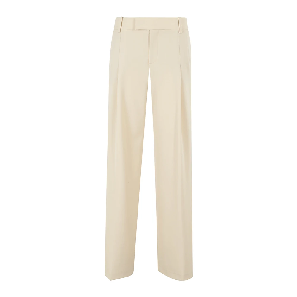 Federica Tosi Wijde Broek Beige Dames