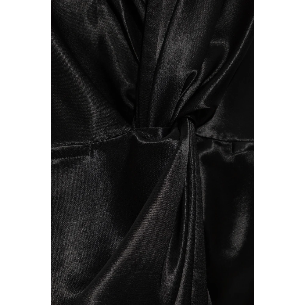 Jil Sander Satijnen jurk Black Dames