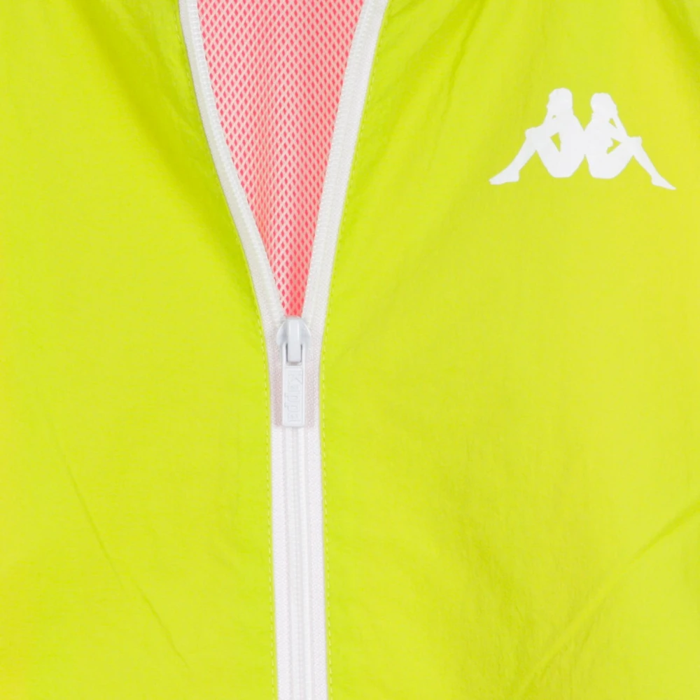 Kappa Stijlvolle Windbreaker voor vrouwen in Lime Groen Multicolor Dames