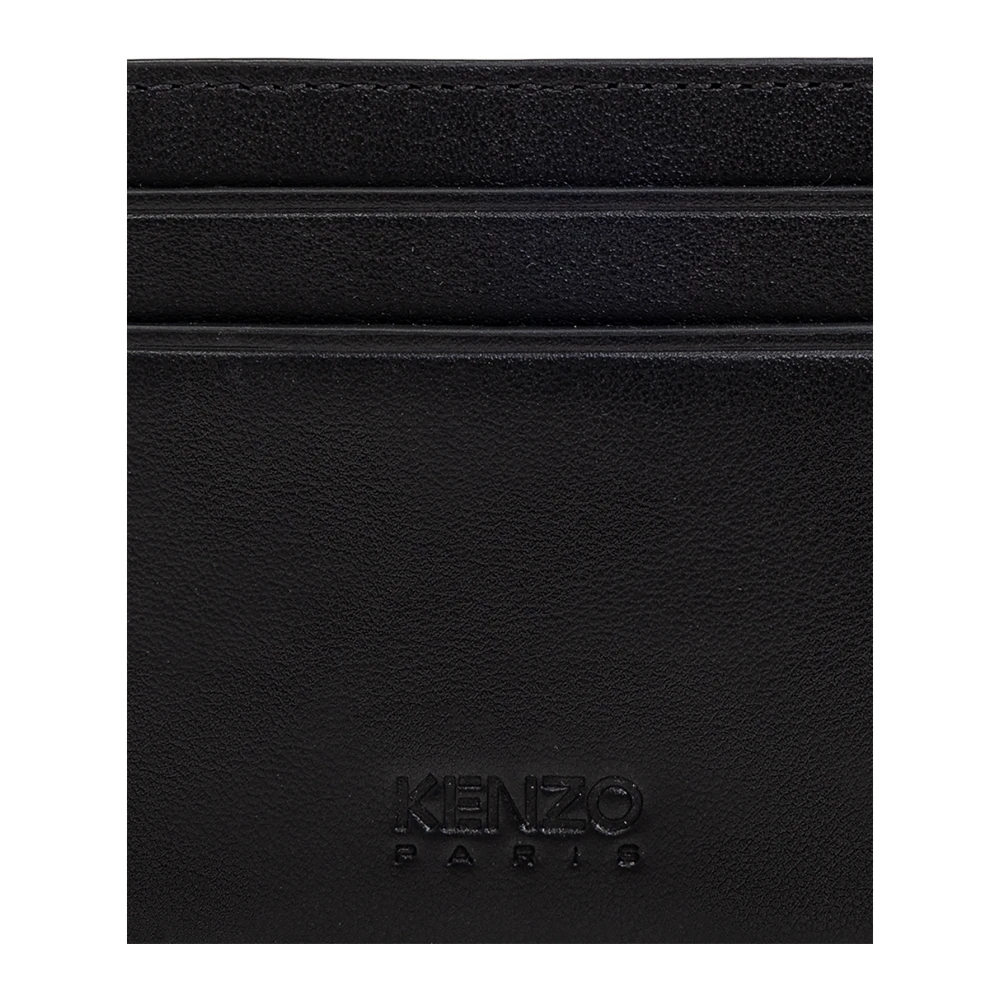 Kenzo Leren kaarthouder Black Heren