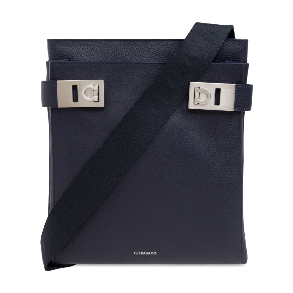Salvatore Ferragamo Tweeling schoudertas Blue Heren