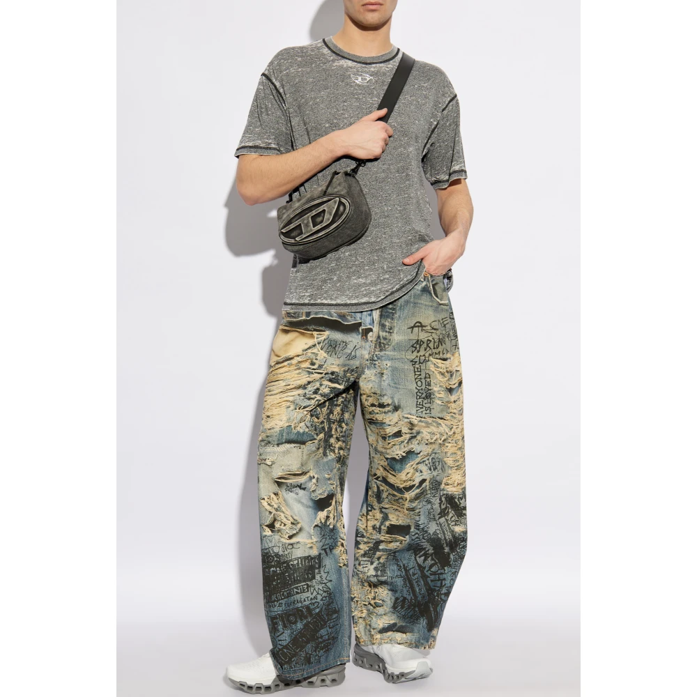 Diesel T-shirt T-Boxt-Pak Gray Heren