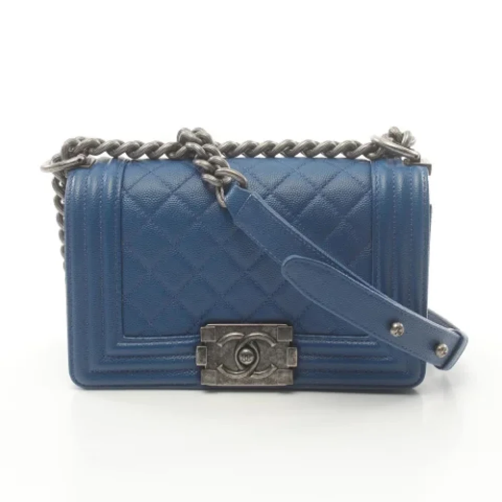 Chanel Vintage Pre-owned Fabric chanel-bags Blue Dames