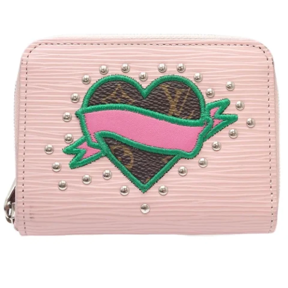 Louis Vuitton Vintage Pre-owned Leather wallets Pink Dames