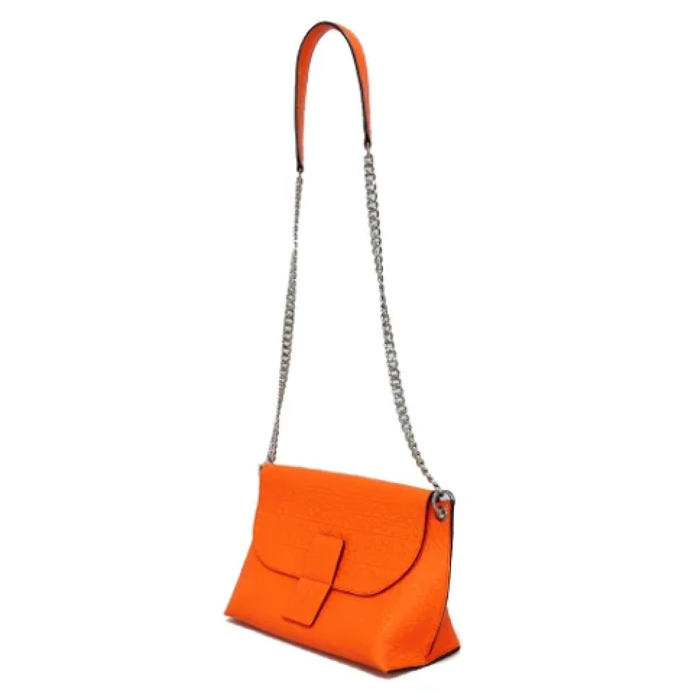 Loewe Pre-owned Leather shoulder-bags Orange Dames