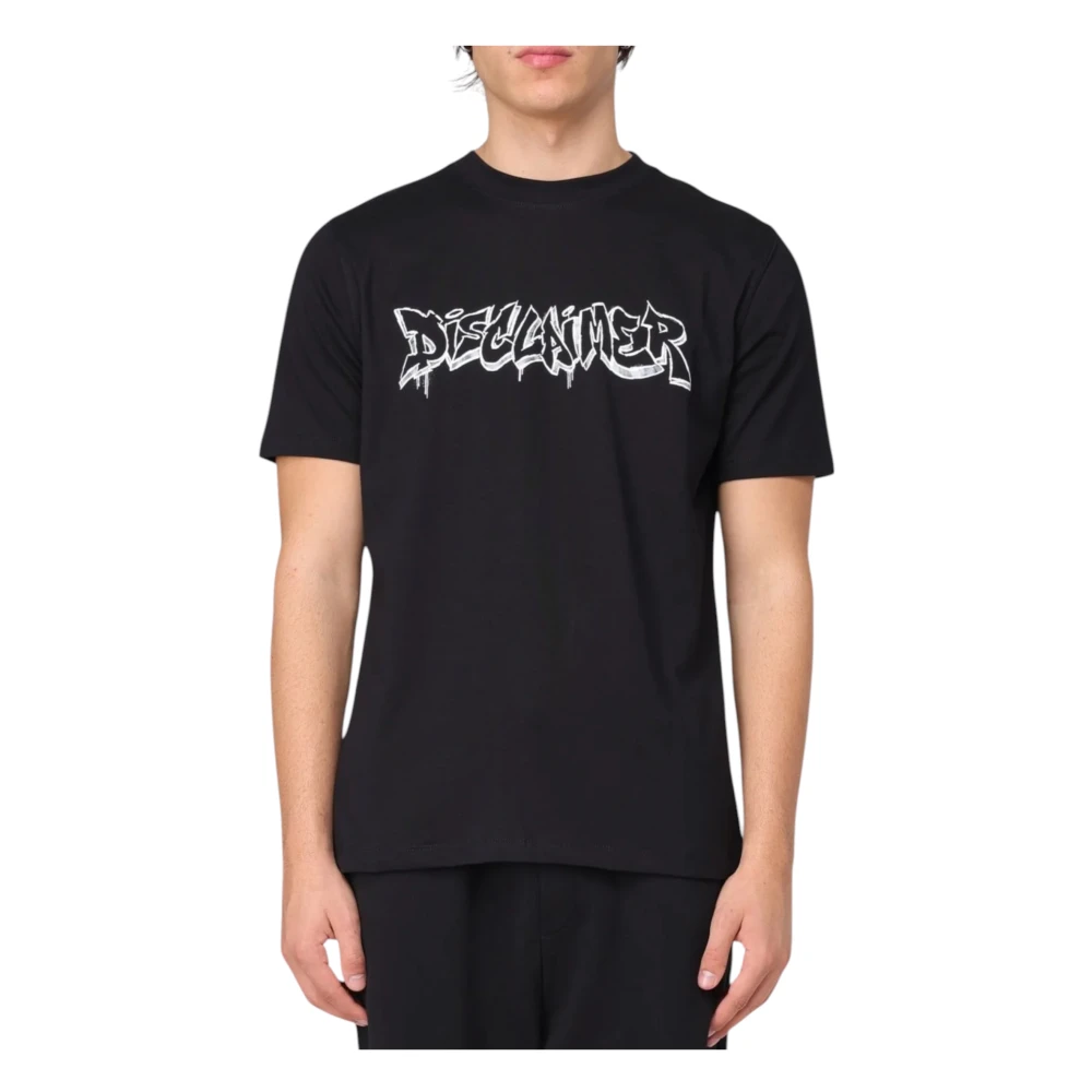 Disclaimer Katoenen Unisex T-shirt Black Heren