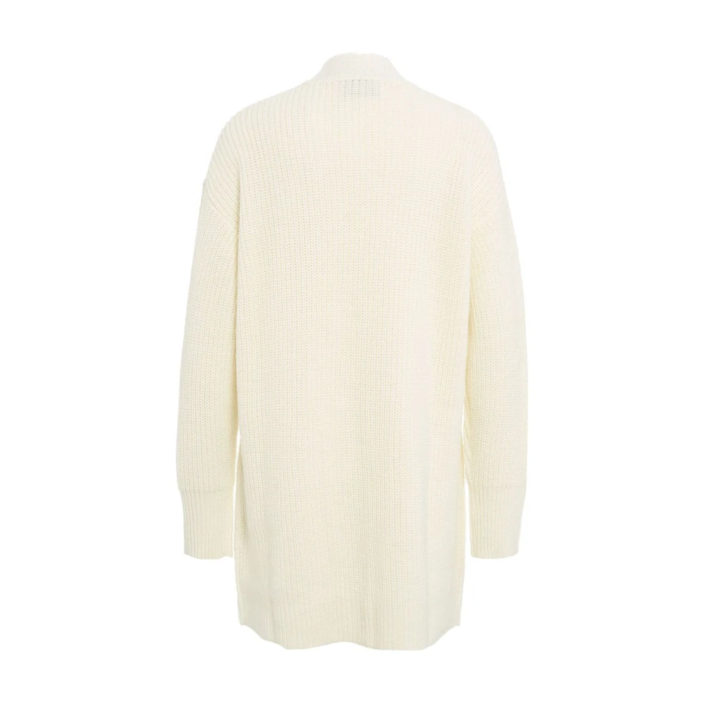 Kaos Witte Gebreide Vest Aw24 White Dames