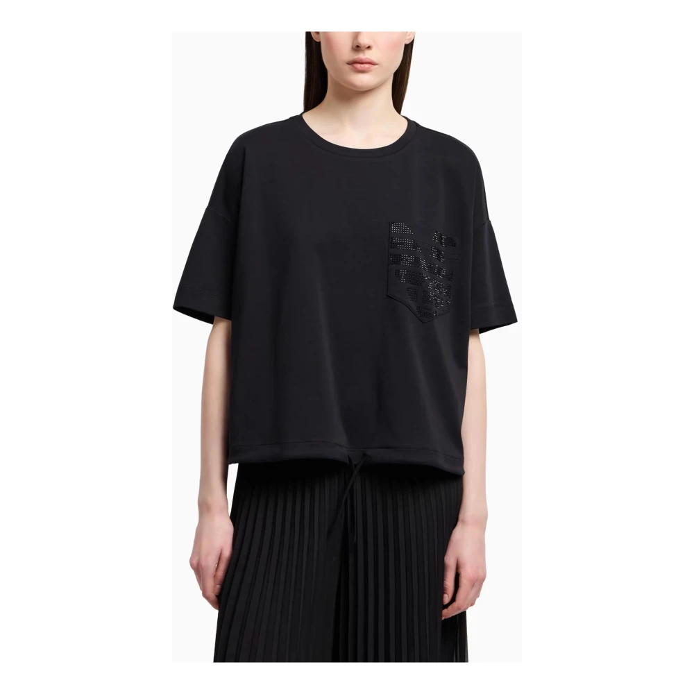 Emporio Armani Zwarte Truien voor Mannen Black Dames