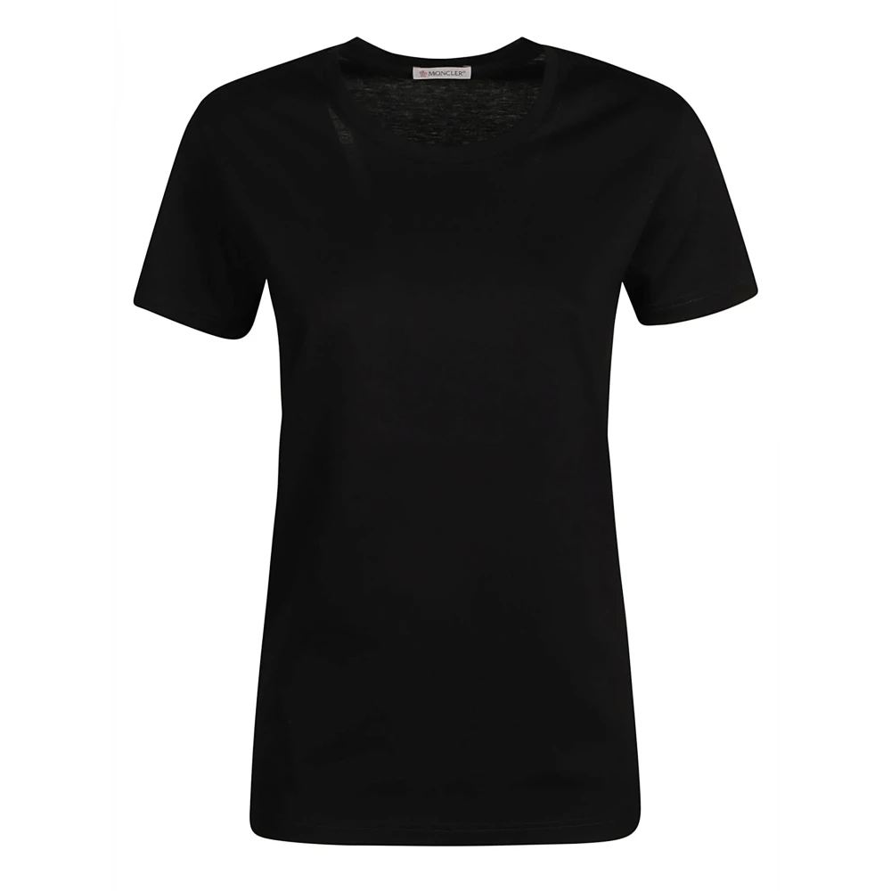 Moncler - Tops > T-Shirts - Black - Moncler - Modalova