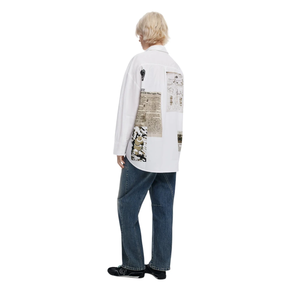 Desigual Lange katoenen damesoverhemd Multicolor Dames