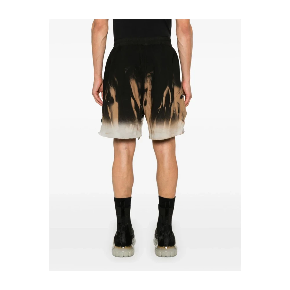 Rick Owens Loose-fit shorts met zonmotief Black Heren