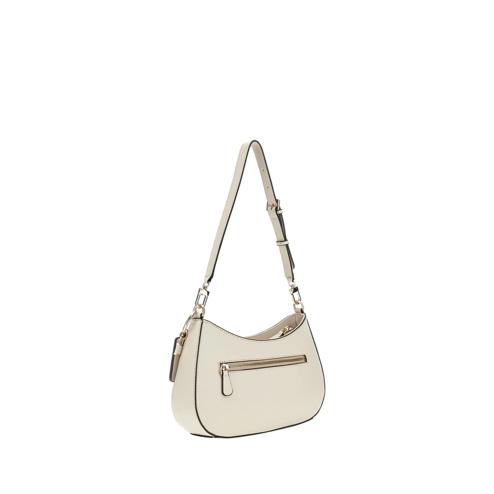 Guess Elegante witte handtas met gouden details White Dames