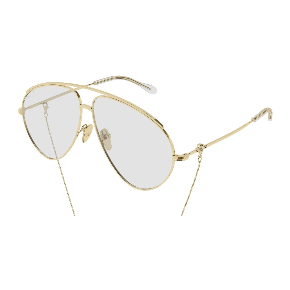 Gucci Women's Yellow Sunglasses, 60 Mm, Aviator Sunglasses