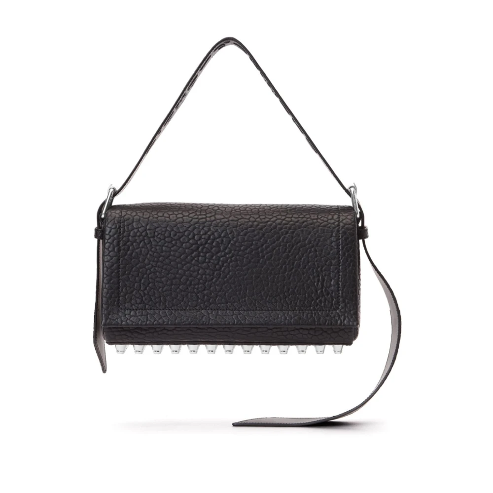 alexander wang Jet Black Lambskin Stud Tas Black Dames