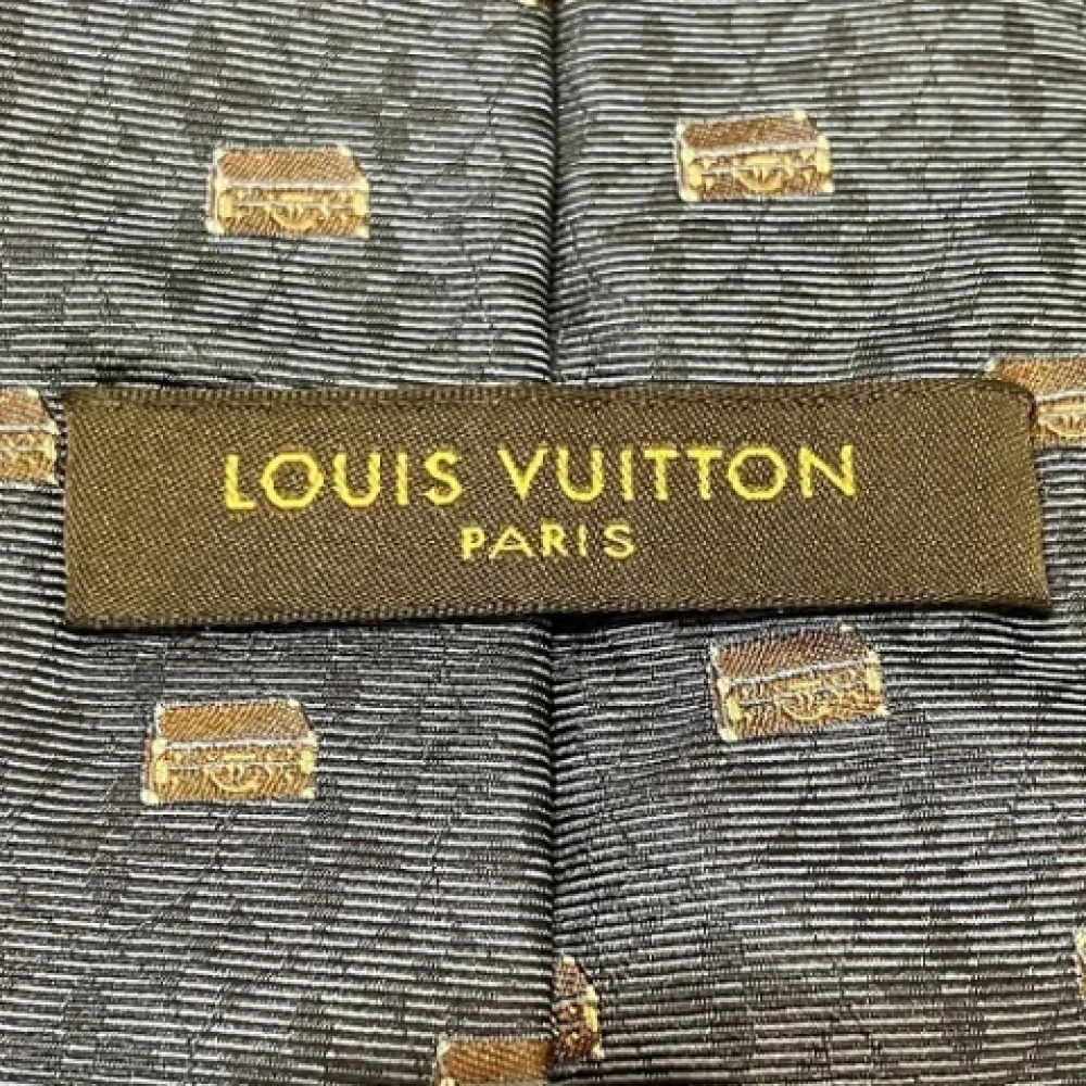 Louis Vuitton Vintage Pre-owned Silk home-office Blue Heren