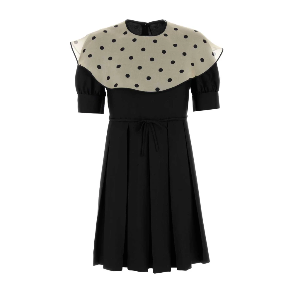 Valentino Garavani Black Short Dresses, Female, Xs, Silk Mini Dress