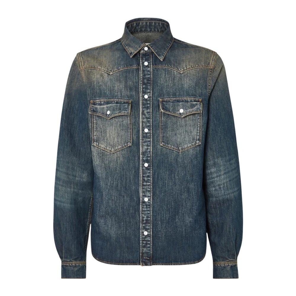 Fendi Fendi Denim Shirt Sn64 - Blue - Size L (50) - Image 4