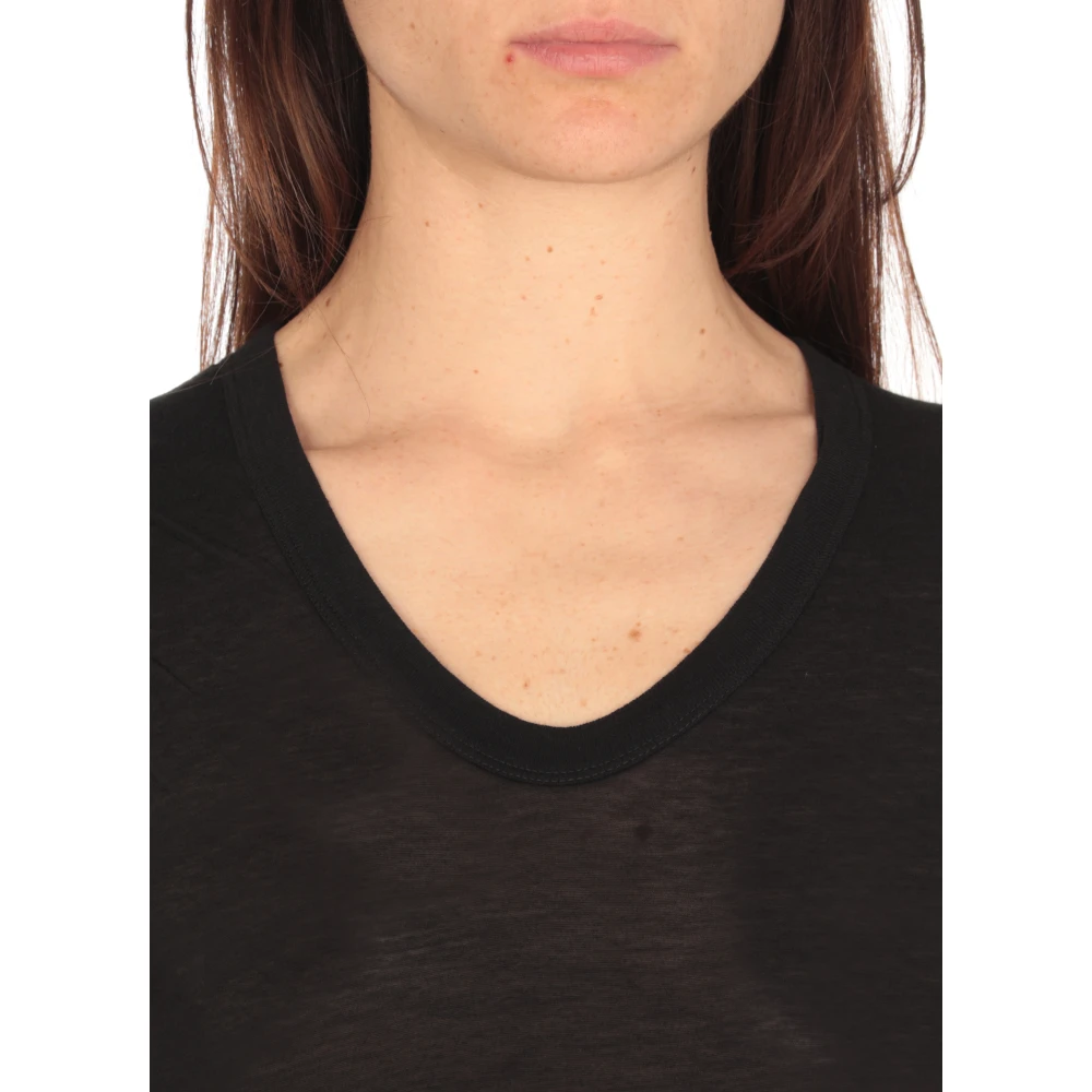 Rick Owens V-Hals Mouwloze Top Black Dames