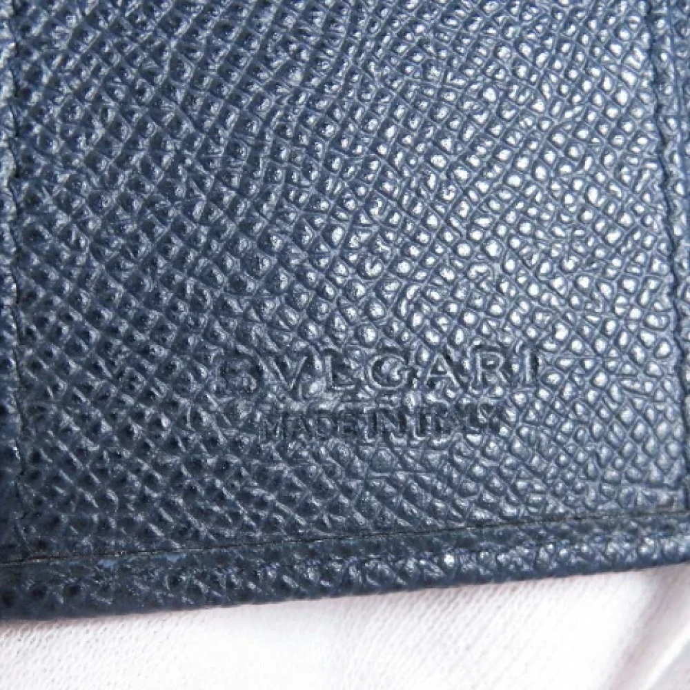 Bvlgari Vintage Pre-owned Canvas key-holders Blue Heren