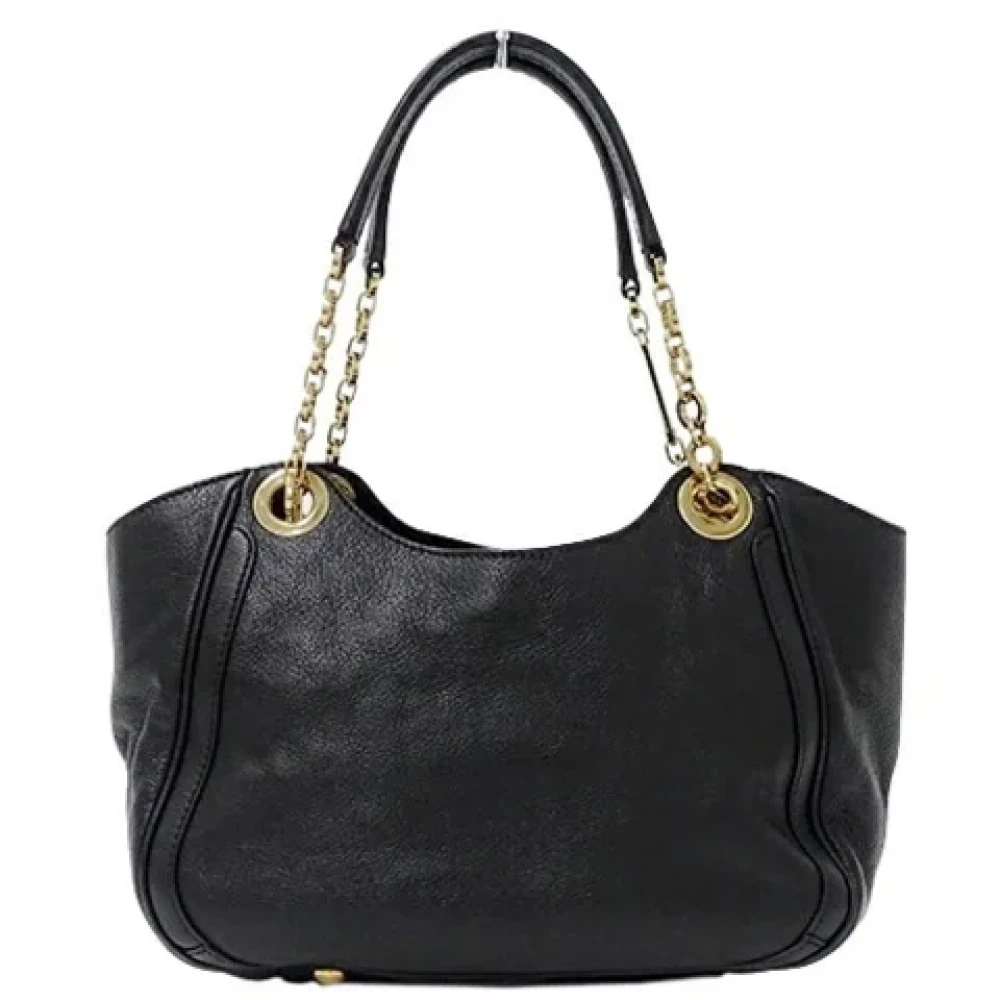 Salvatore Ferragamo Pre-owned Leather shoulder-bags Black Dames