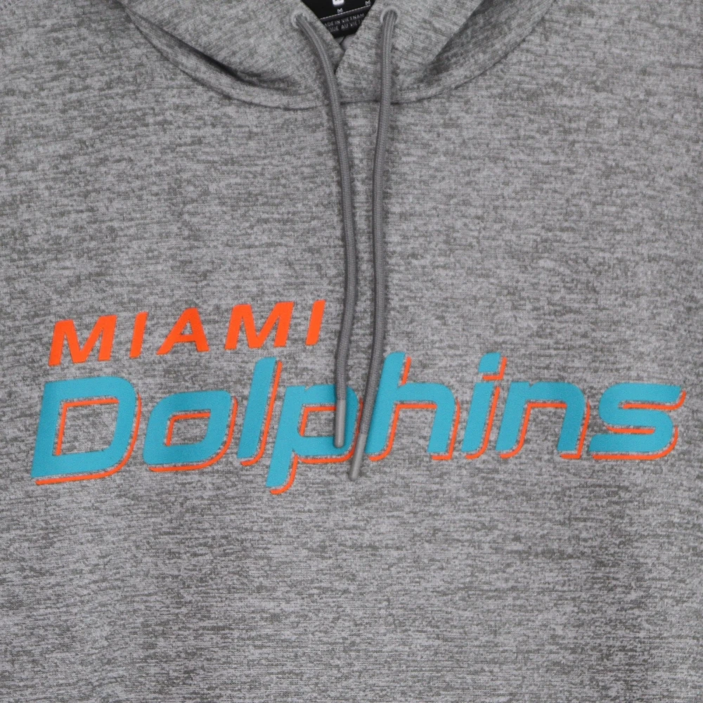 Nike Miami Dolphins Wordmark Hoodie Gray Heren