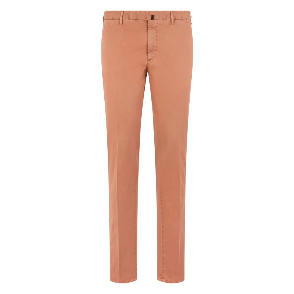 Slowear Men's Orange Slim Fit Cotton Trousers - Chinos - S - Trousers