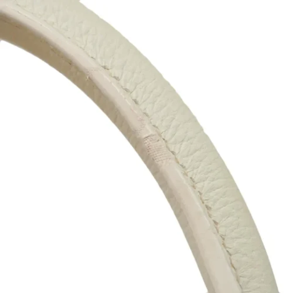 Hermès Vintage Pre-owned Leather handbags White Dames