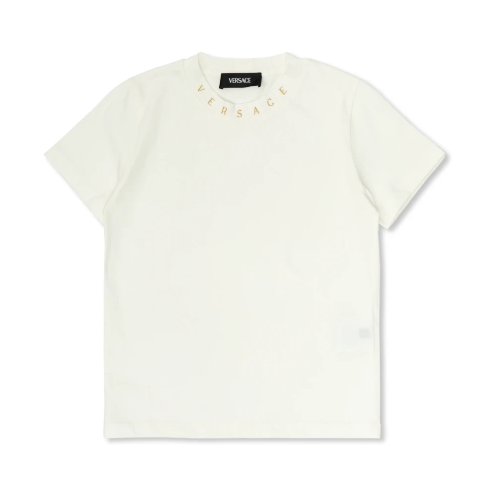 Versace T-shirt med logotyp White, Unisex