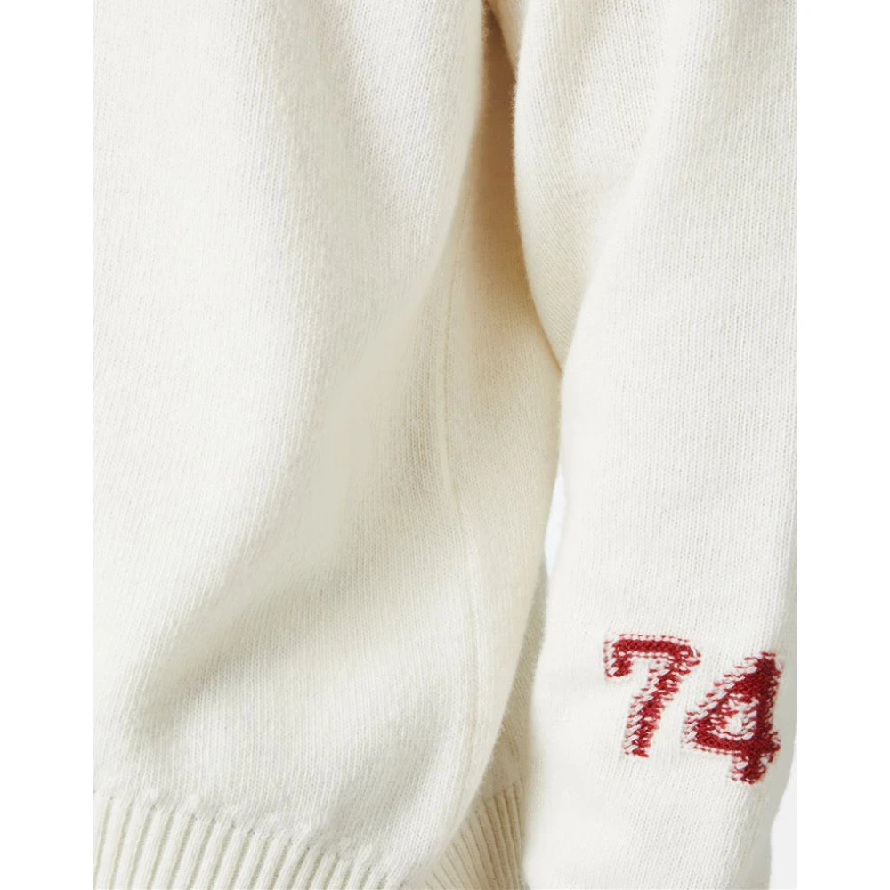 Iceberg Wollen trui met logo Beige Heren