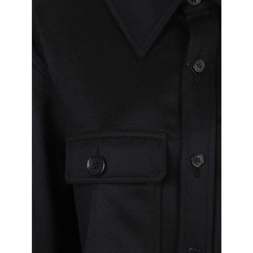Saint Laurent Zwarte Chemise Blouse Black Dames
