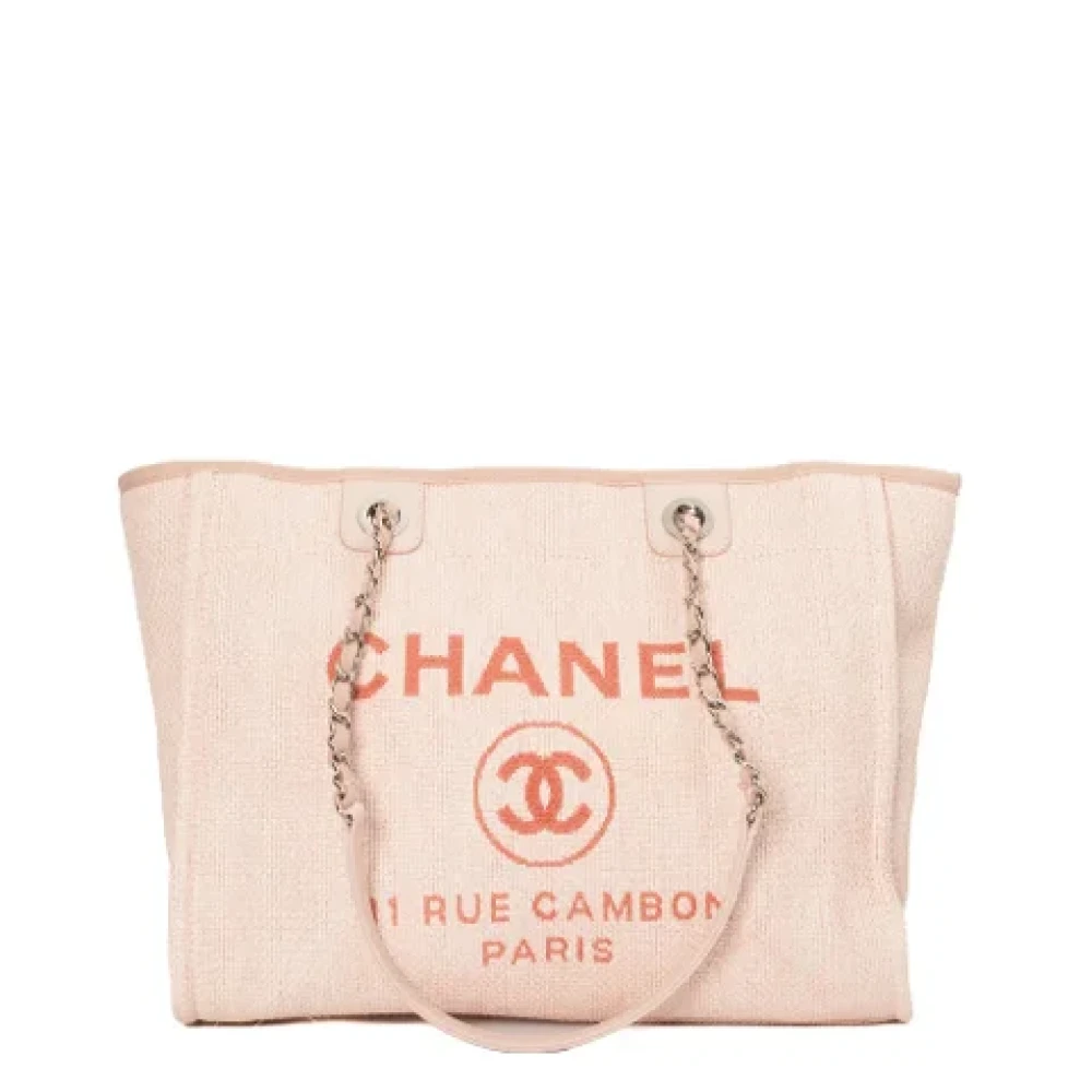 Chanel Vintage Pre-owned Canvas chanel-bags Pink Dames