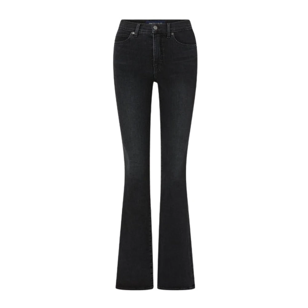 Veronica Beard Hoge Taille Skinny-Flare Jeans Black Dames