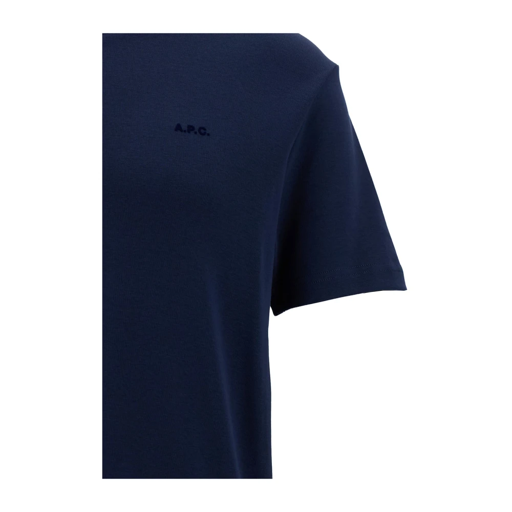 A.p.c. Girocollo MC T-shirts en Polos Blue Heren