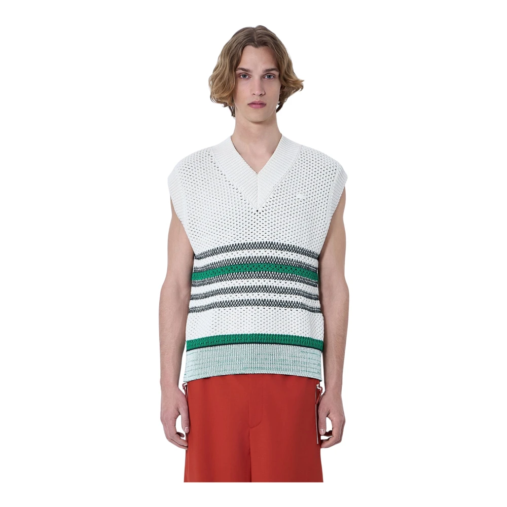 Lacoste Uomo Bianco Maglie, L, New,