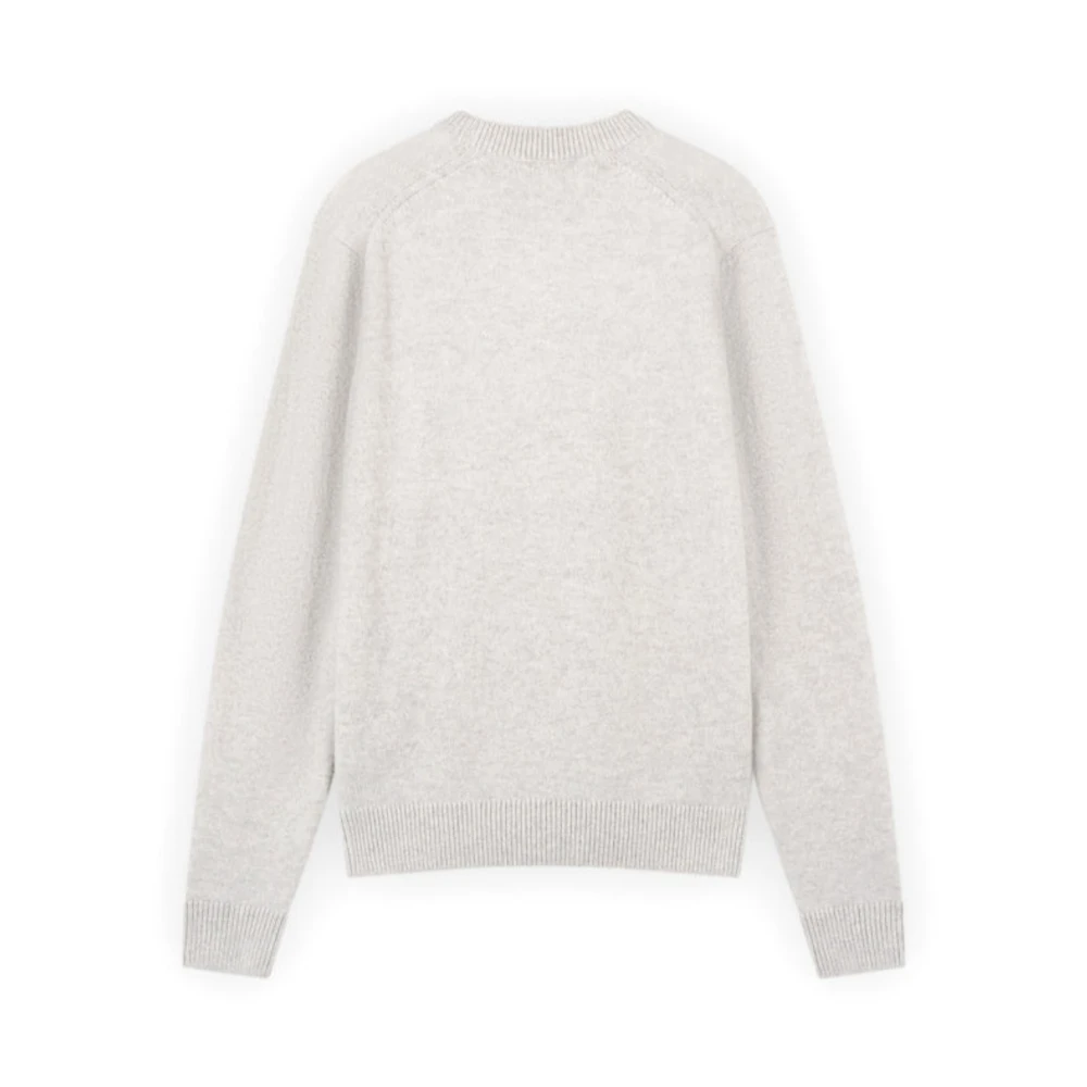 Maison Kitsuné Stijlvolle Gebreide Top Gray Heren