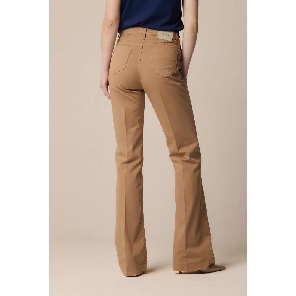 Kocca Stijlvolle Wijde Broek Brown Dames