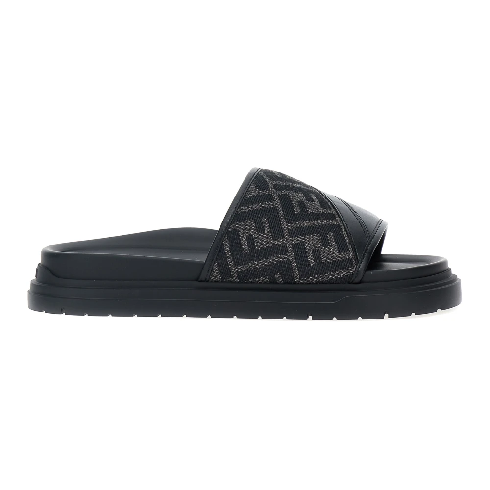 Fendi Herren Schwarz Schuhe, K, 39 Eugröße: