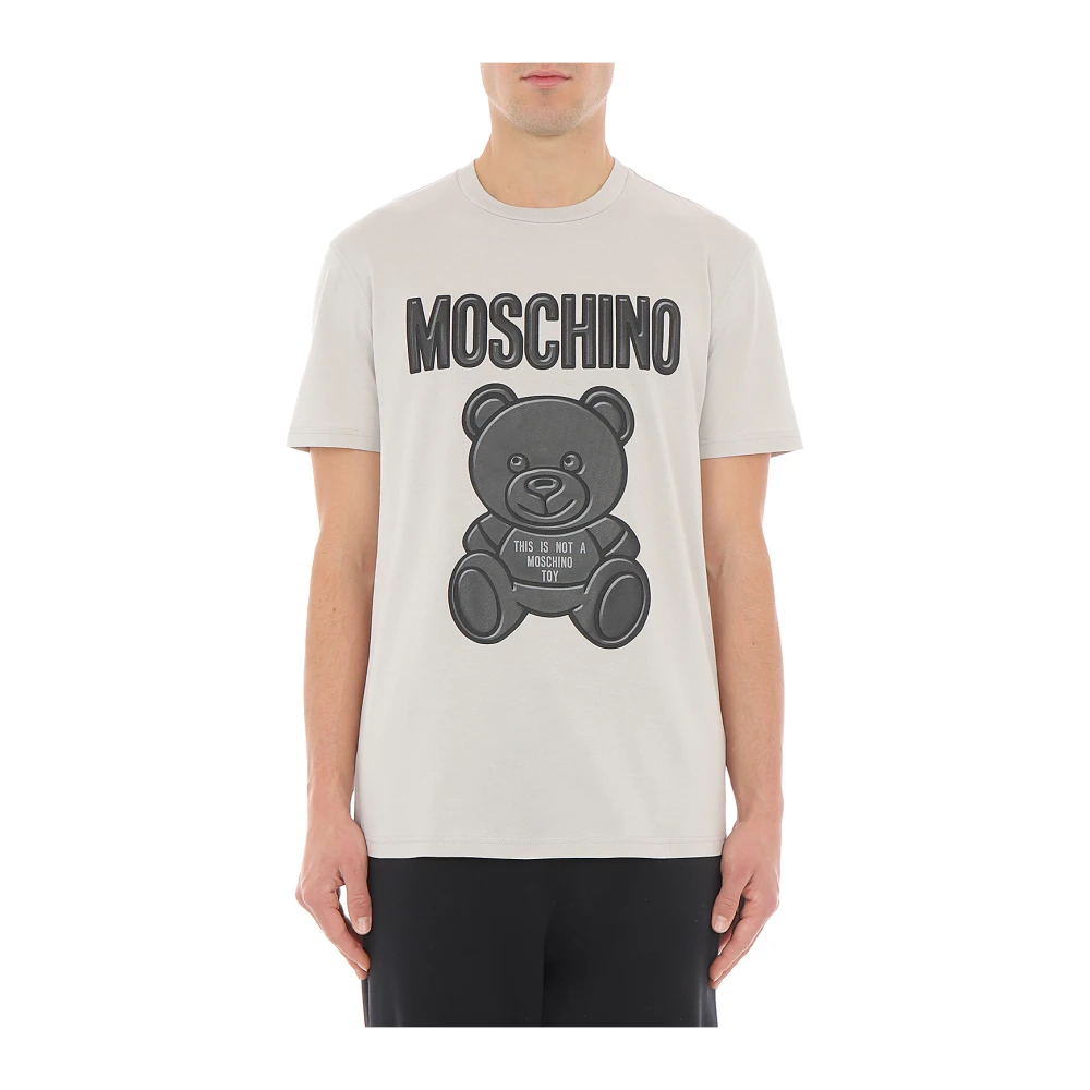 Moschino Witte Teddy Bear T-Shirt White Heren