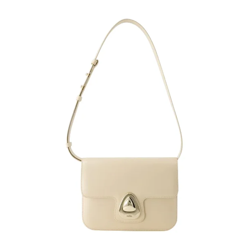 A.p.c. Schoudertas van leer Beige Dames