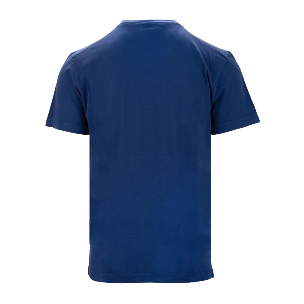 Dsquared2 Donkerblauw Oversized T-shirt met Geribbelde Kraag Blue Heren