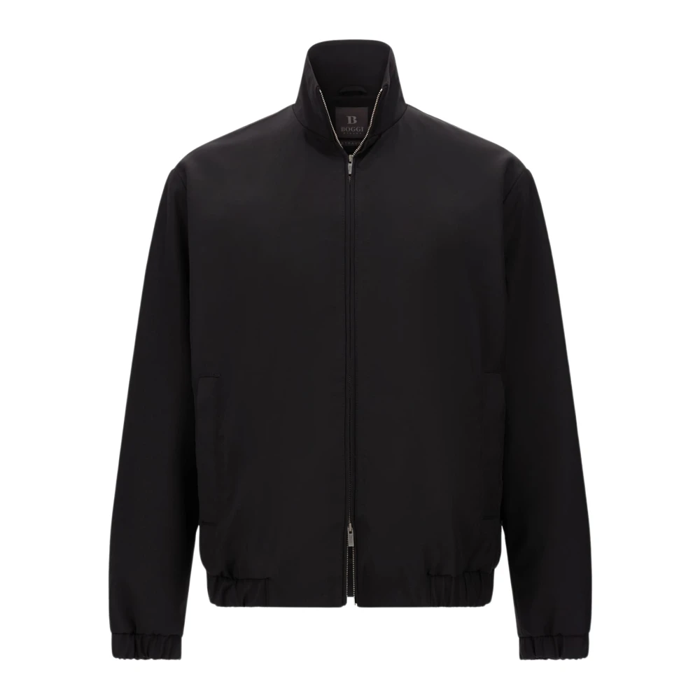Boggi Milano B Travel Puur Reiswol Bomberjack Black Heren