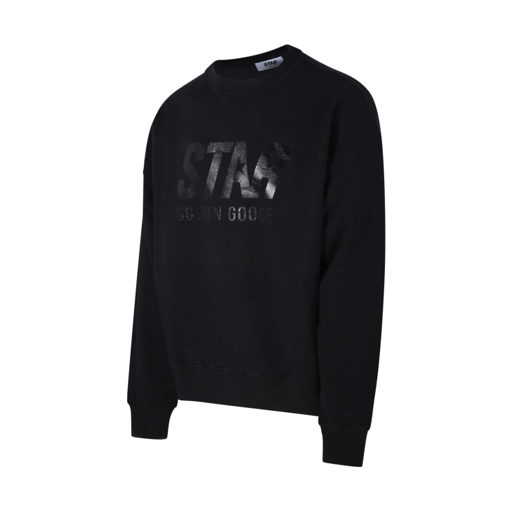 Golden Goose Sweatshirt met logo-print Black Heren