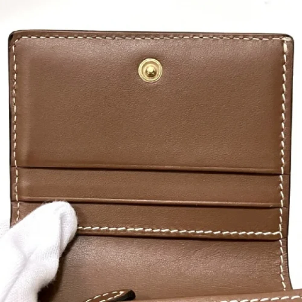 Burberry Vintage Pre-owned Leather wallets Brown Dames
